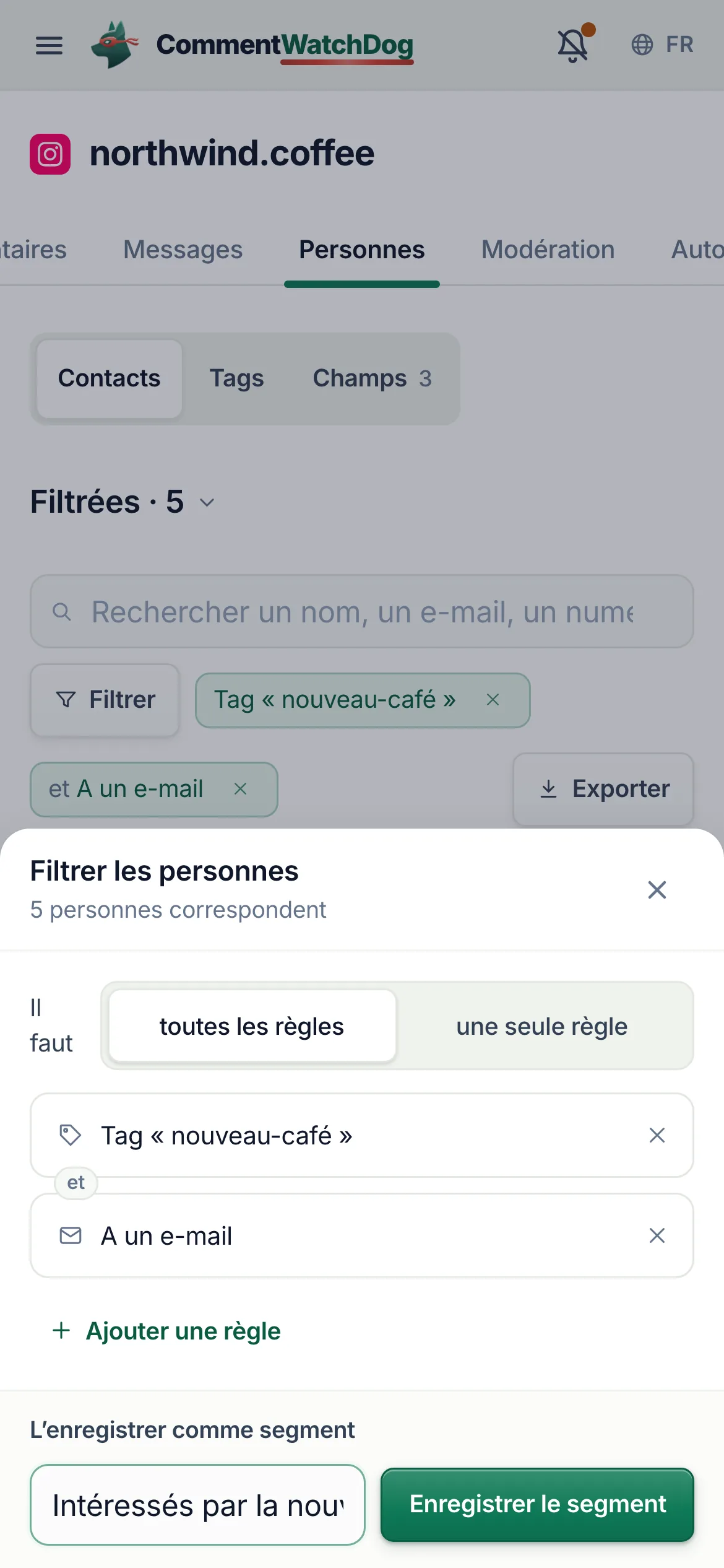 La même chose sur un téléphone.