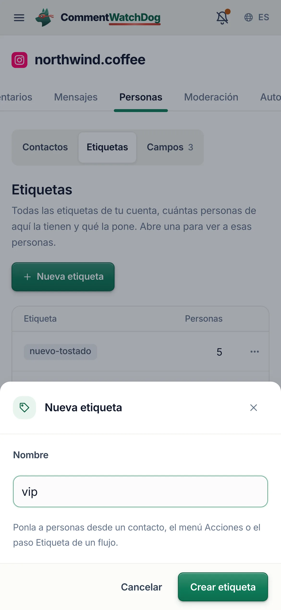 Lo mismo en un teléfono.