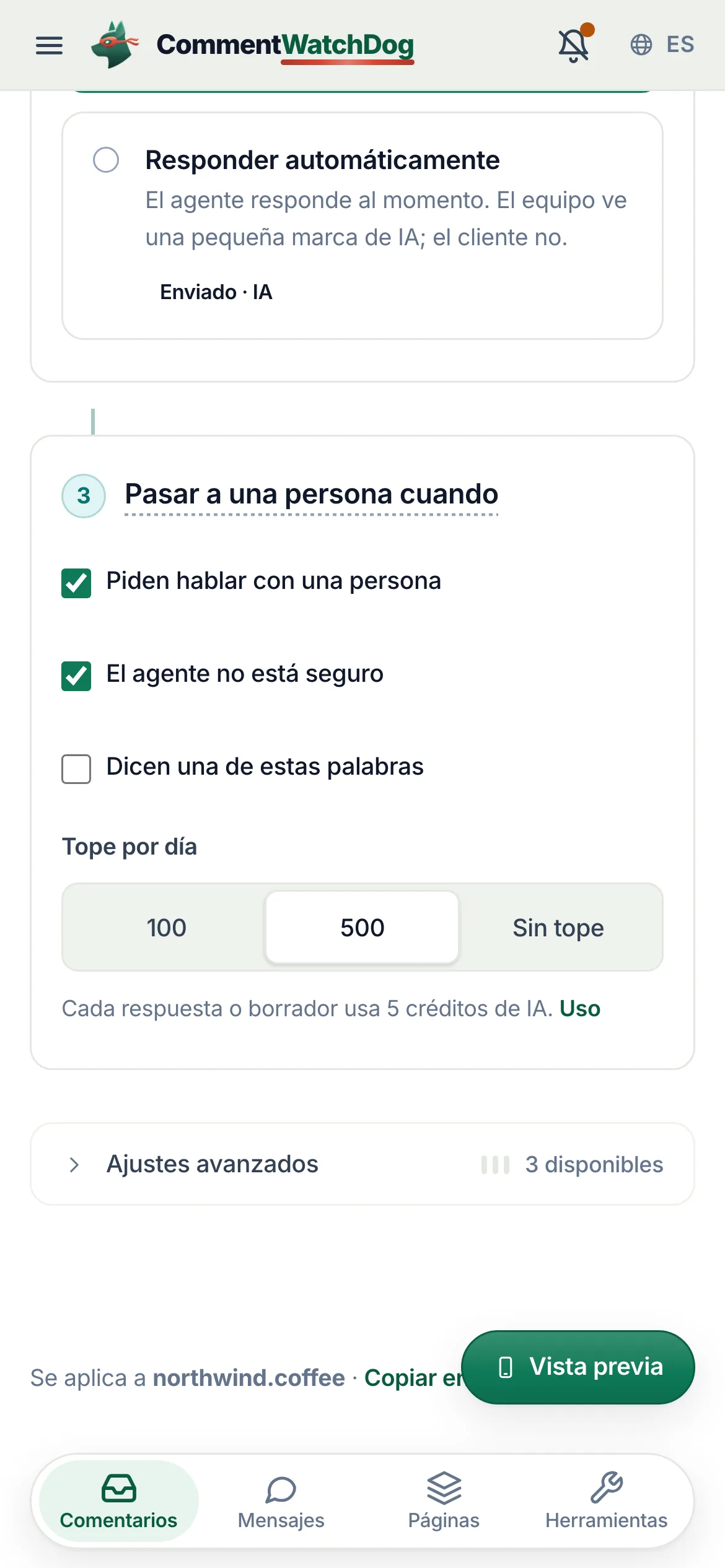 Lo mismo en un teléfono.