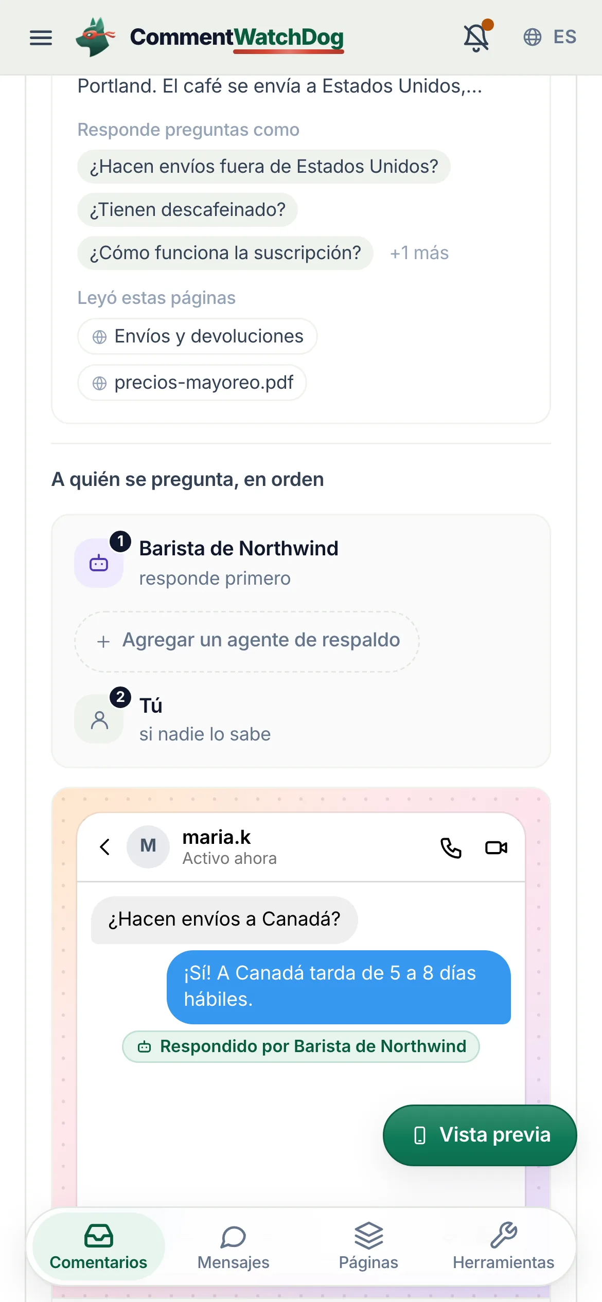 Lo mismo en un teléfono.