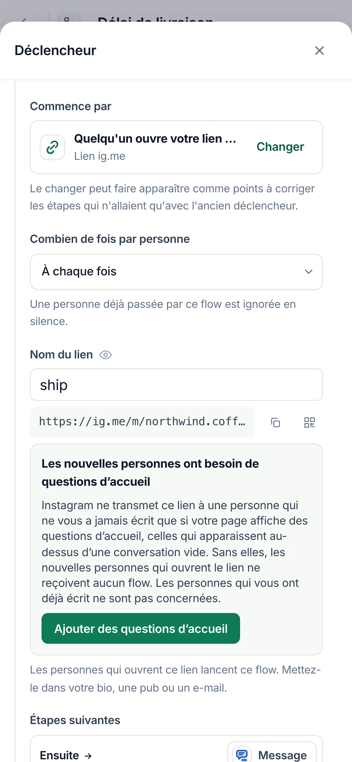 La même chose sur un téléphone.