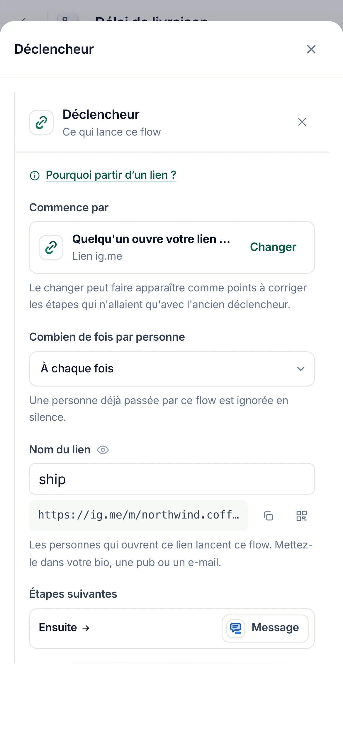 La même chose sur un téléphone.