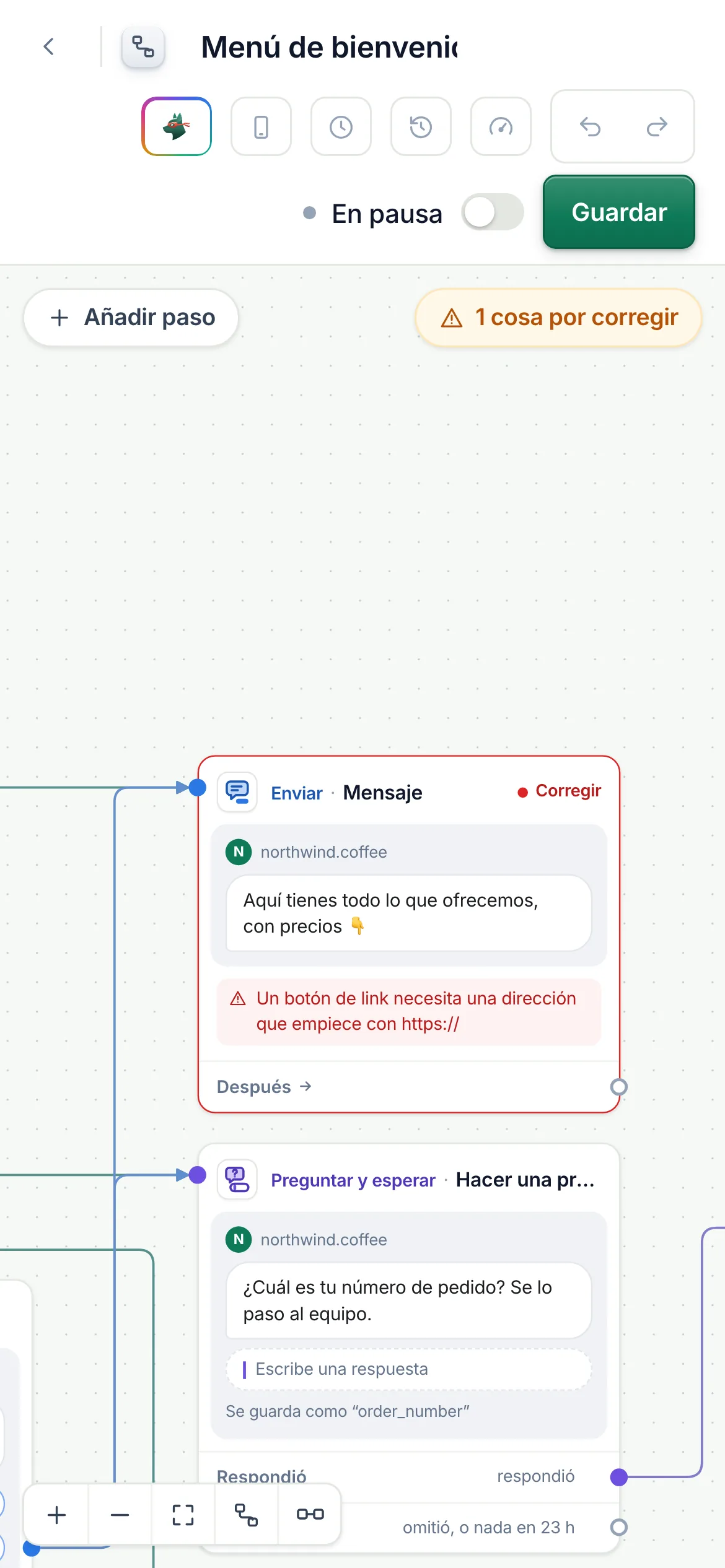 El mismo número en un teléfono.