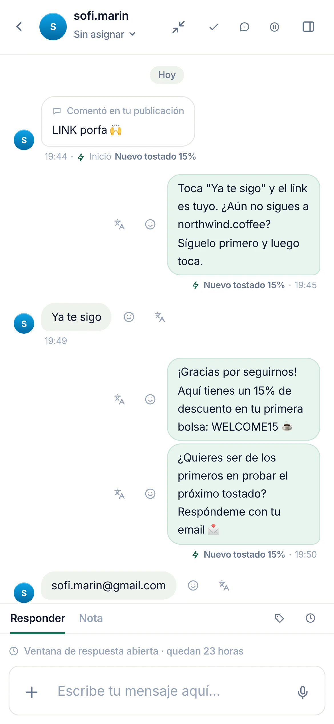 Lo mismo en un teléfono.