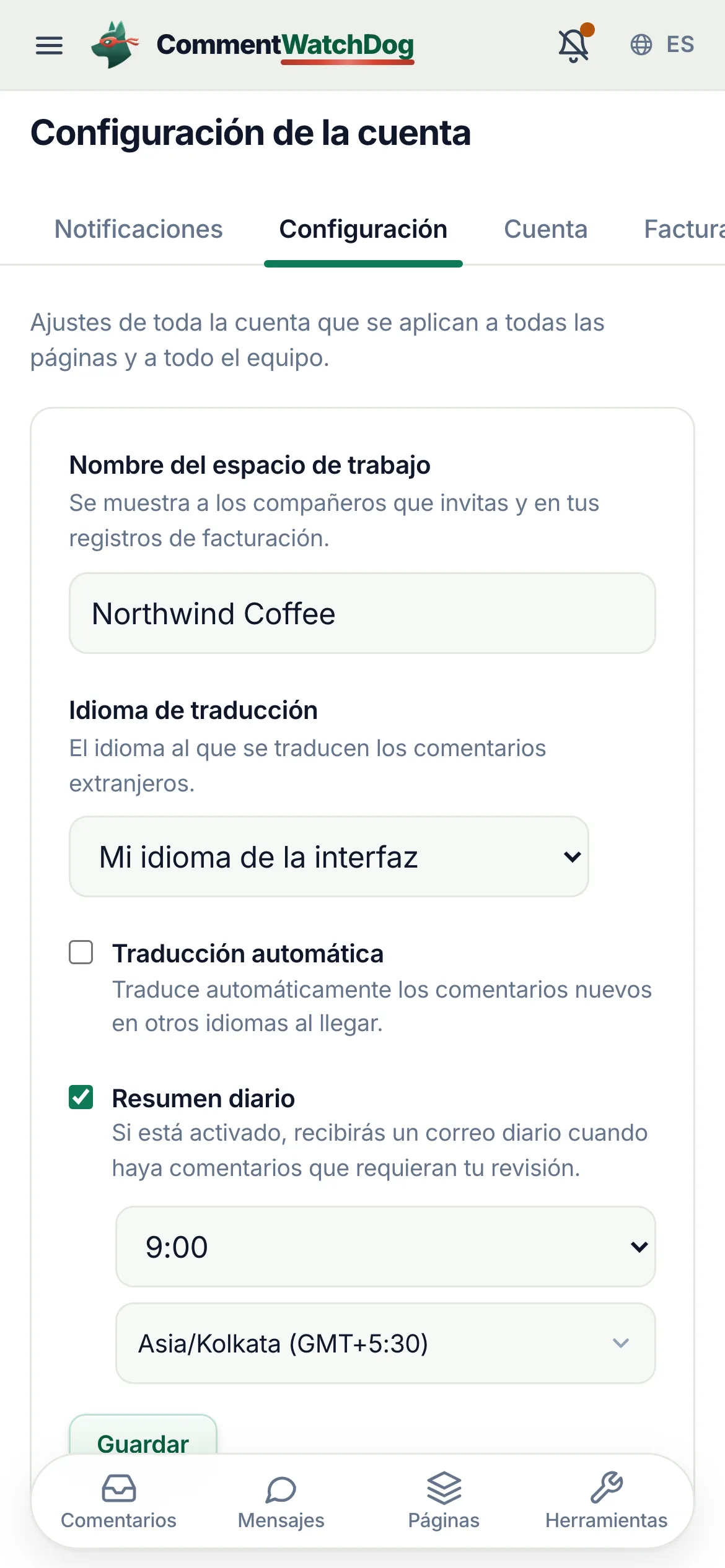Lo mismo en un teléfono.