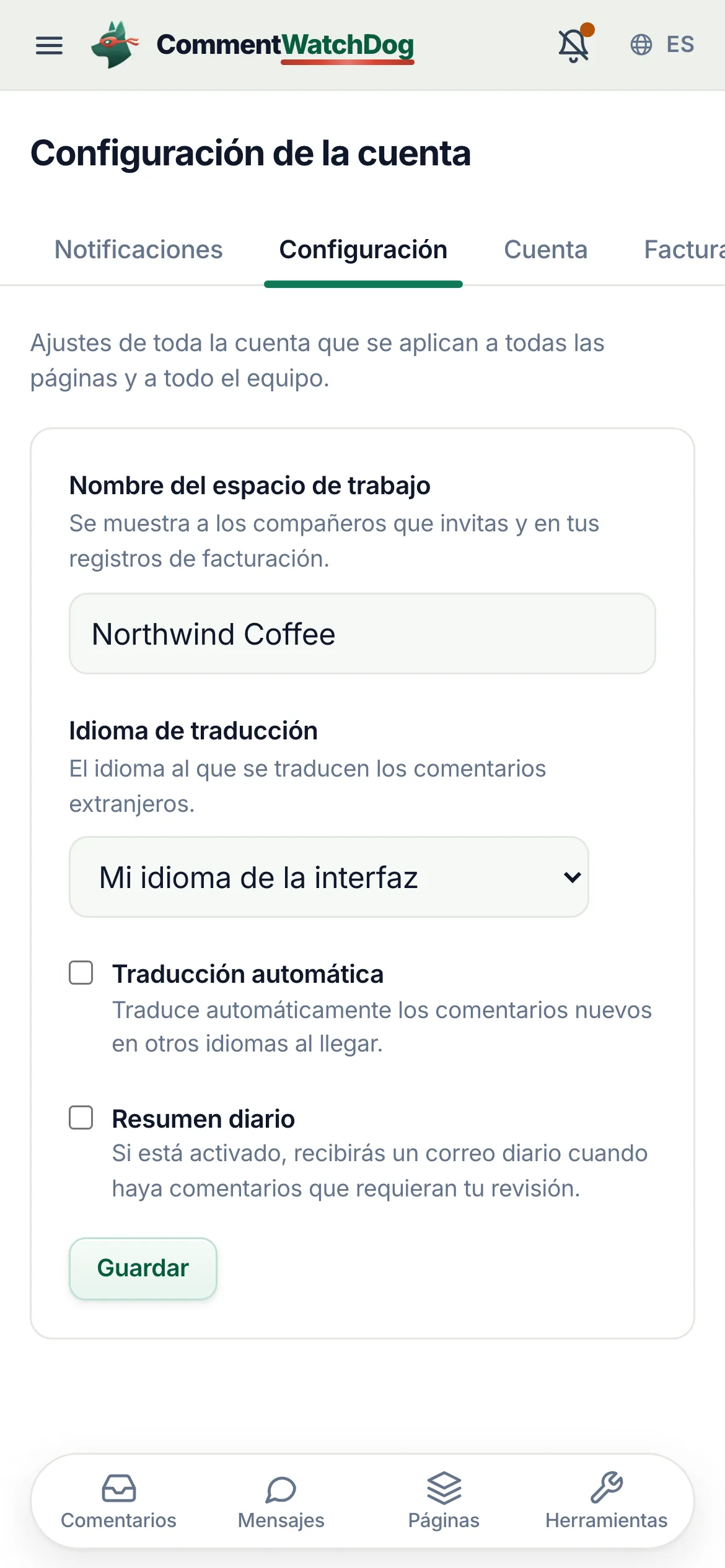 Lo mismo en un teléfono.
