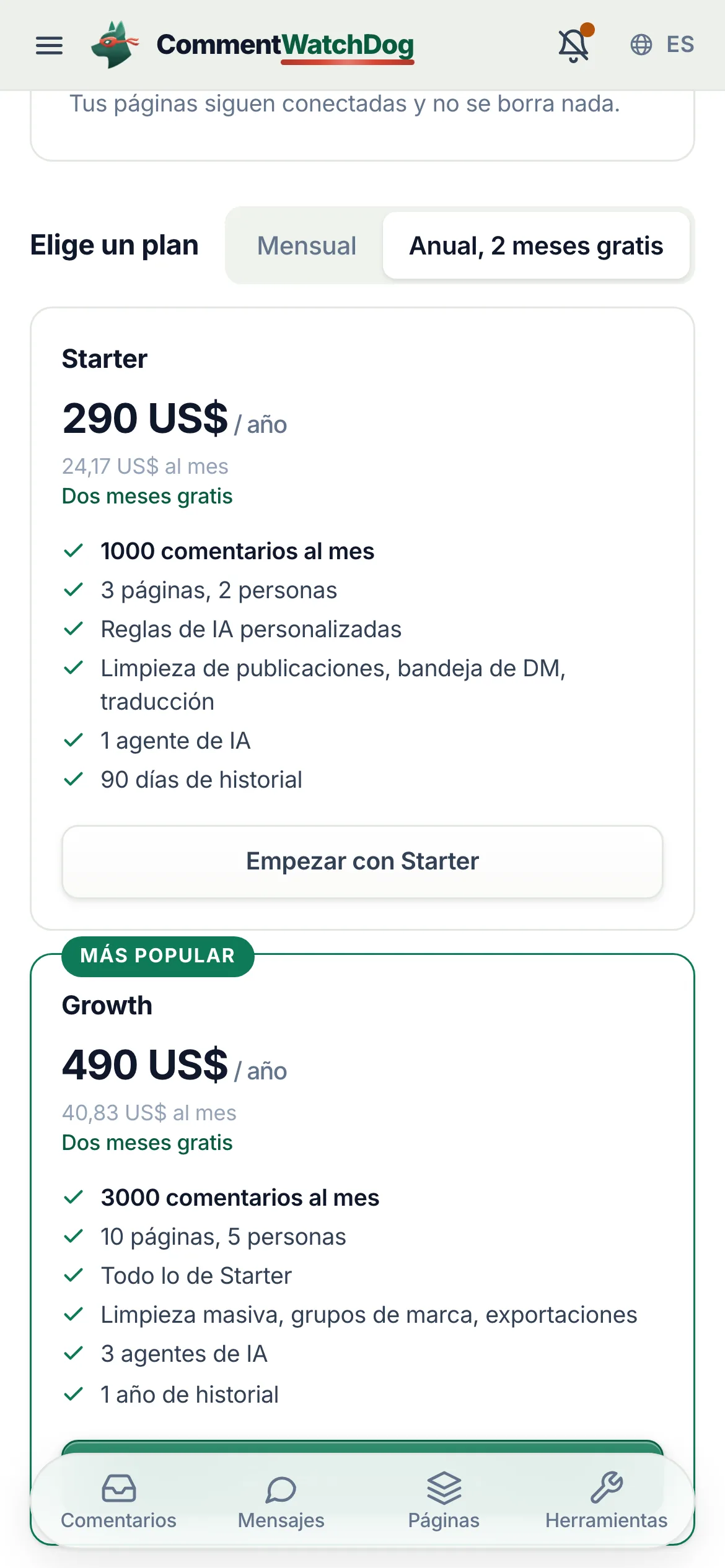 Lo mismo en un teléfono.