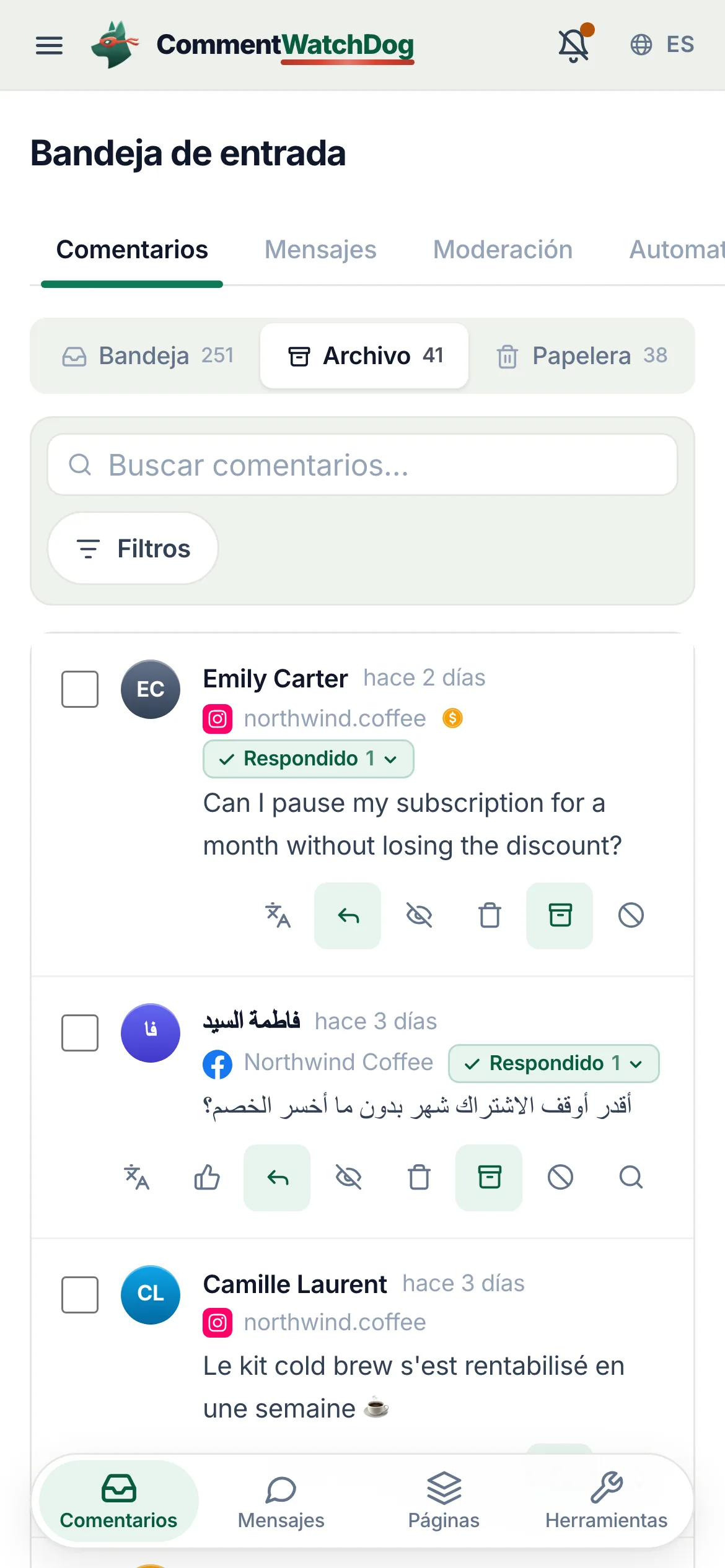 Lo mismo en un teléfono.