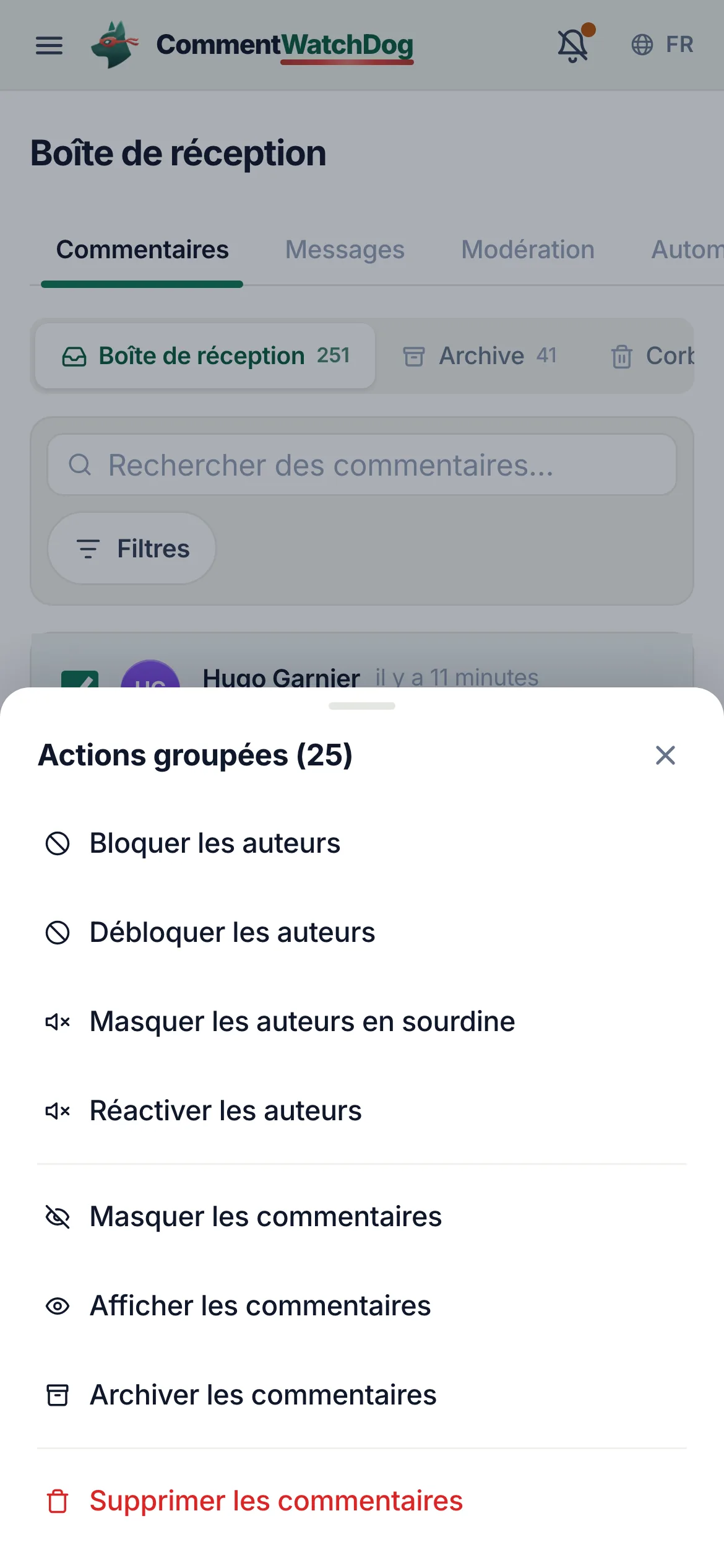 La même chose sur un téléphone.