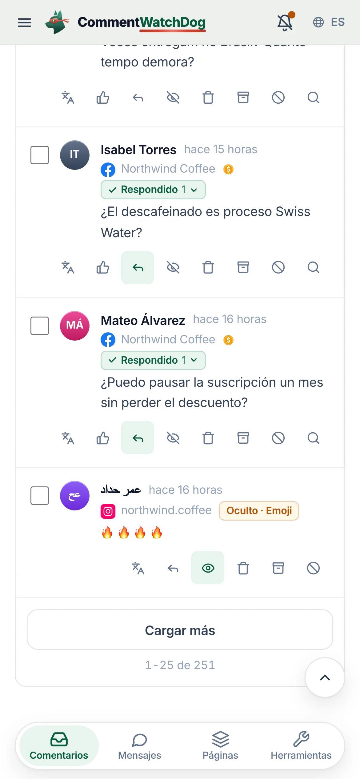Lo mismo en un teléfono.