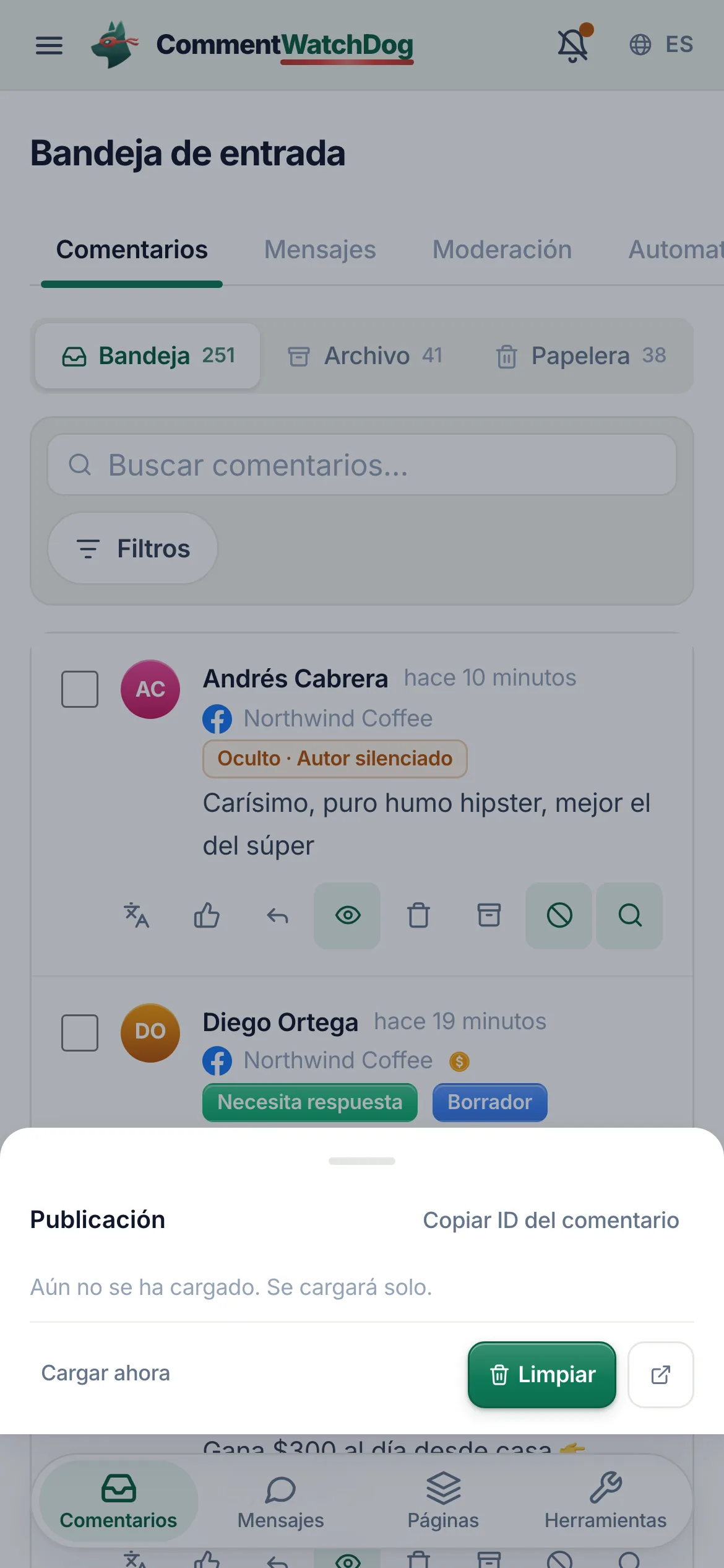 Lo mismo en un teléfono.