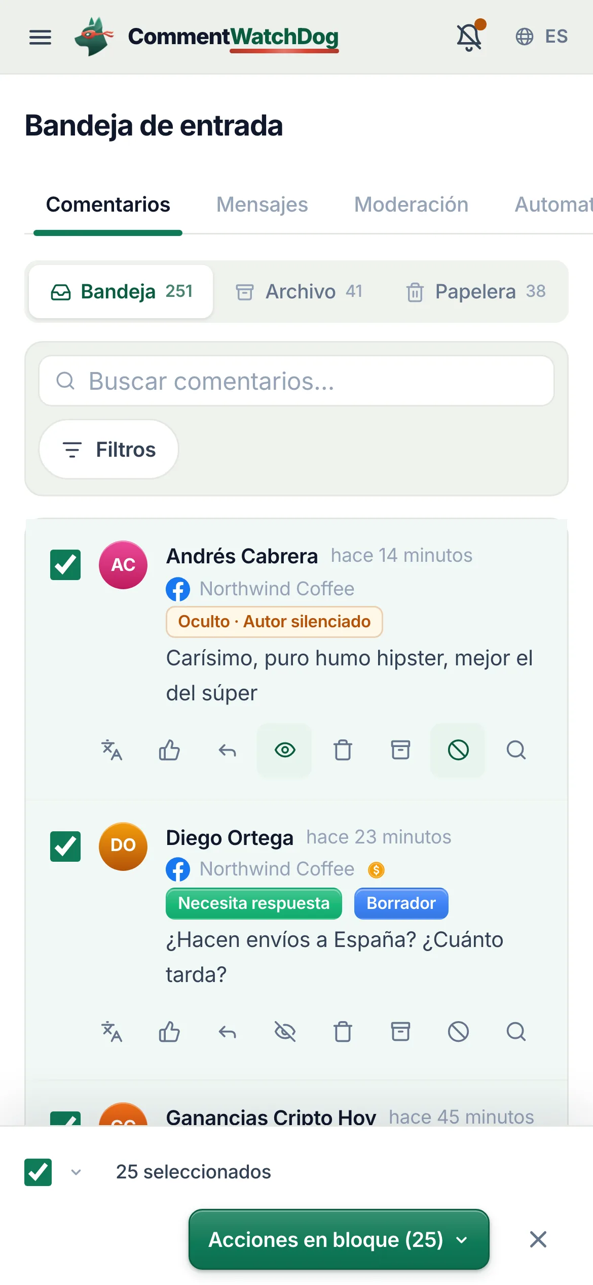 Lo mismo en un teléfono.