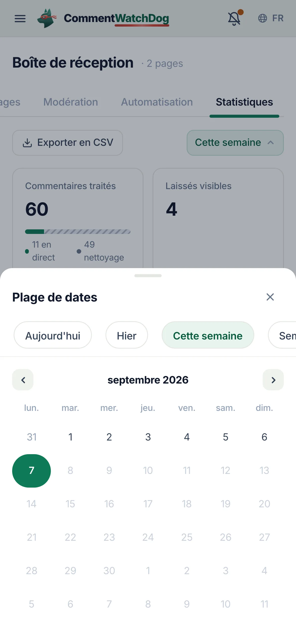 La même chose sur un téléphone.