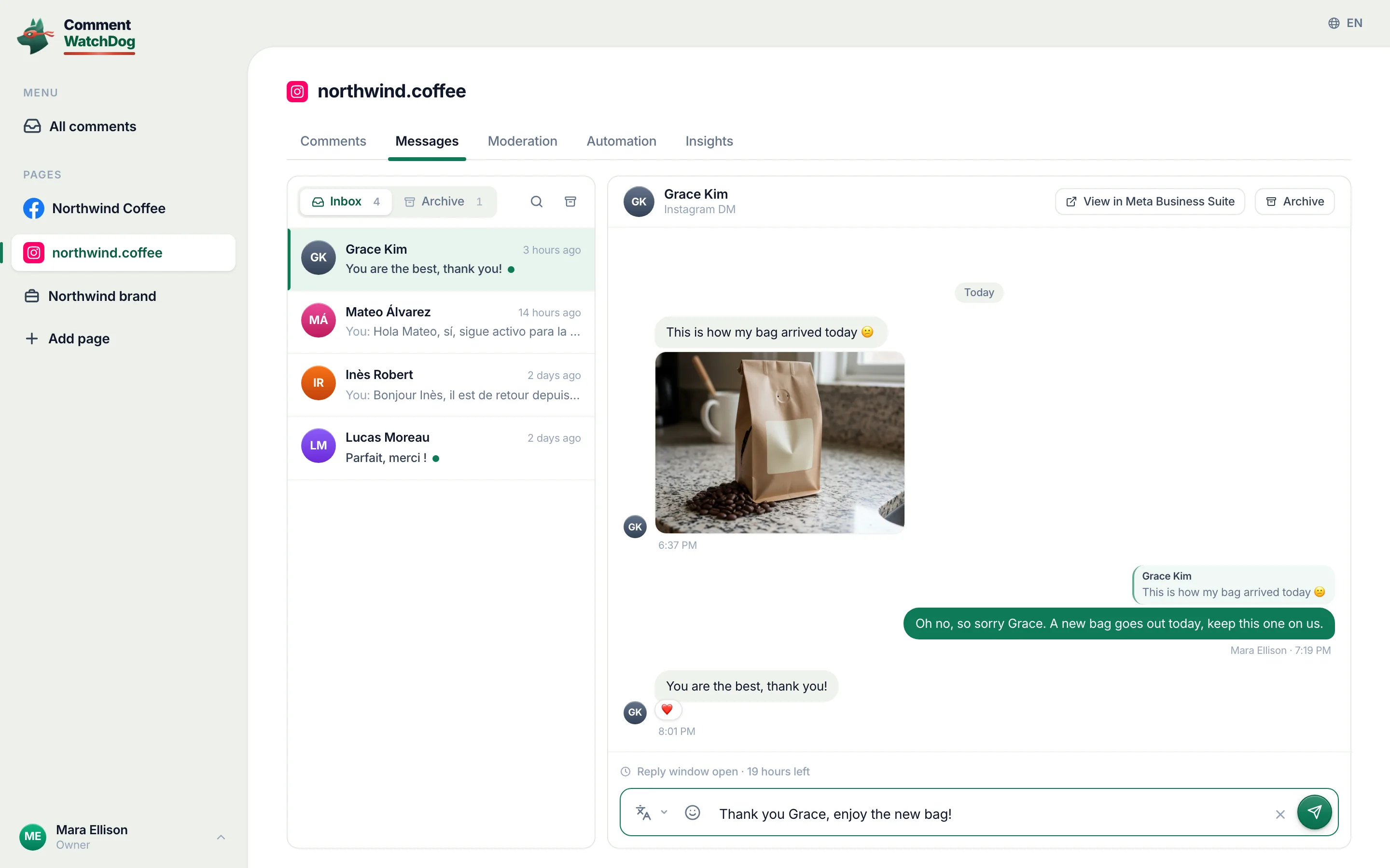 Write, then Reply.