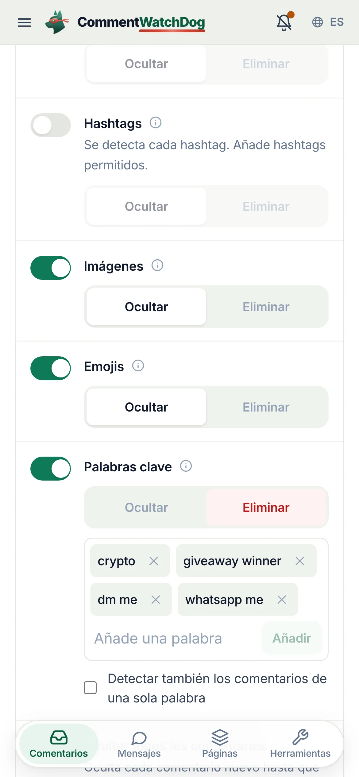 Lo mismo en un teléfono.