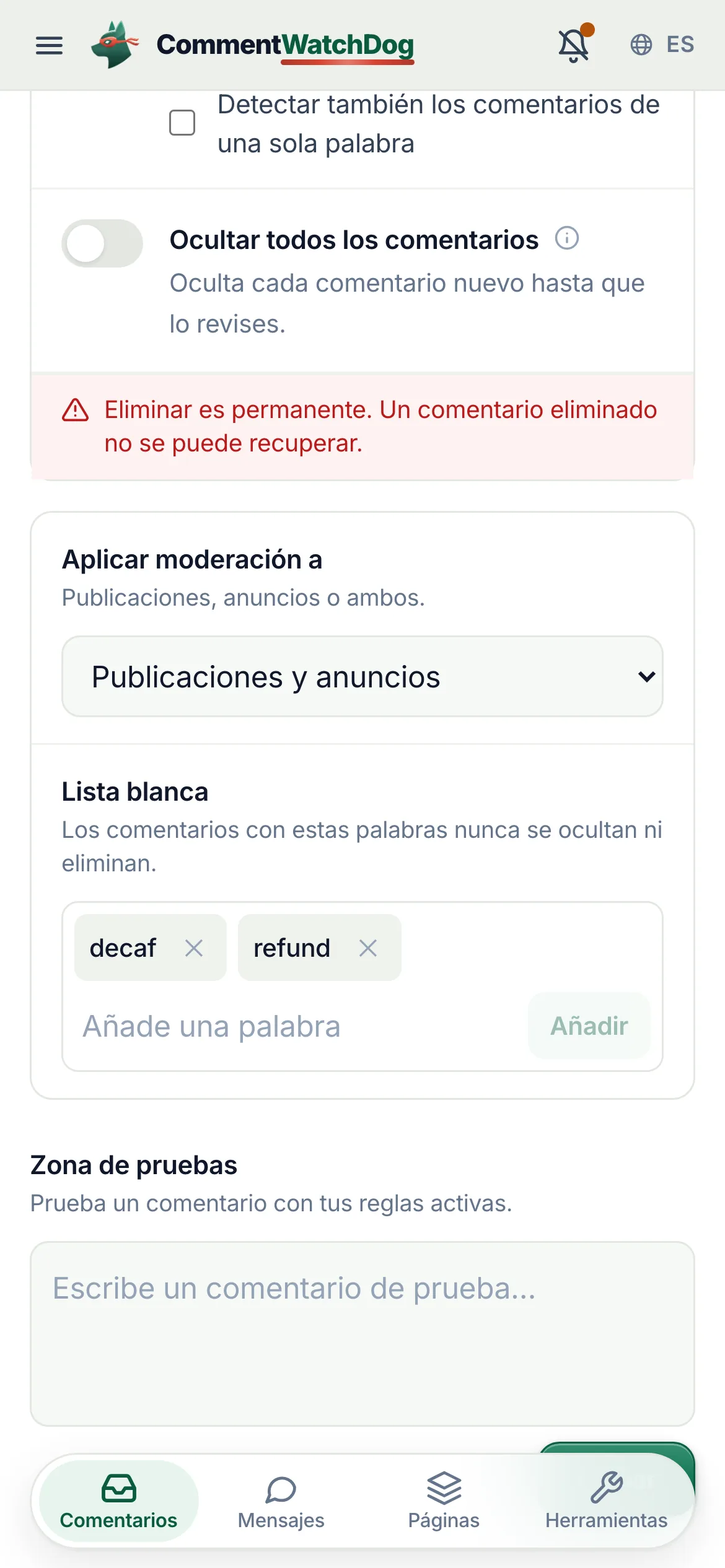 Lo mismo en un teléfono.