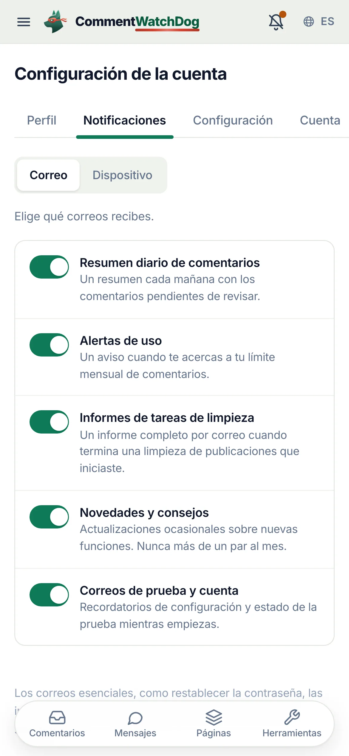 Lo mismo en un teléfono.