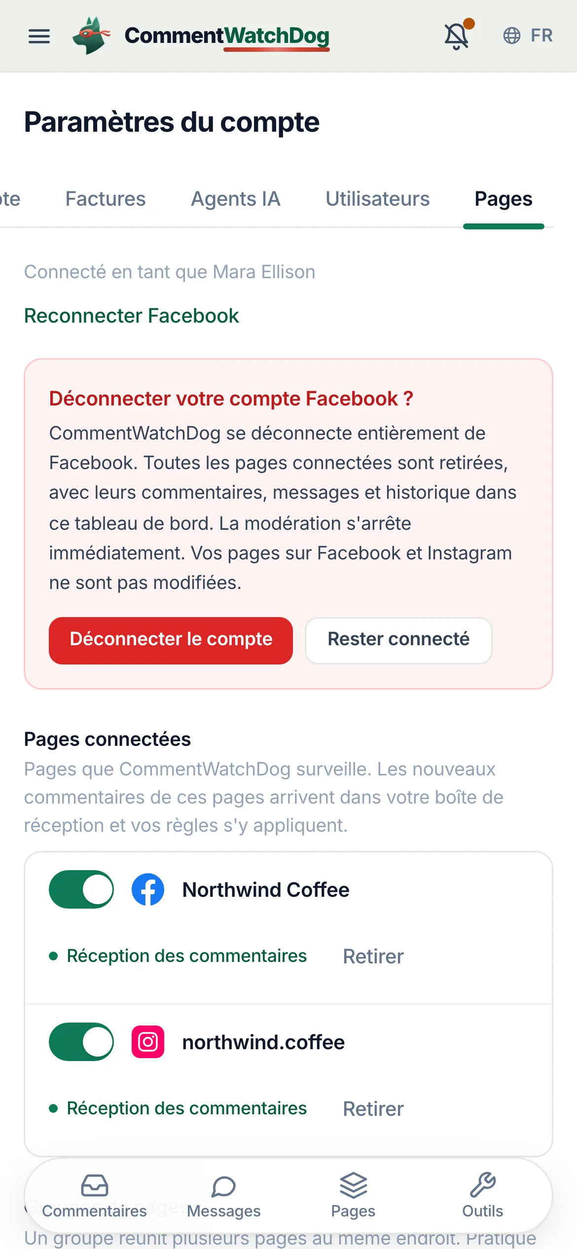 La même chose sur un téléphone.