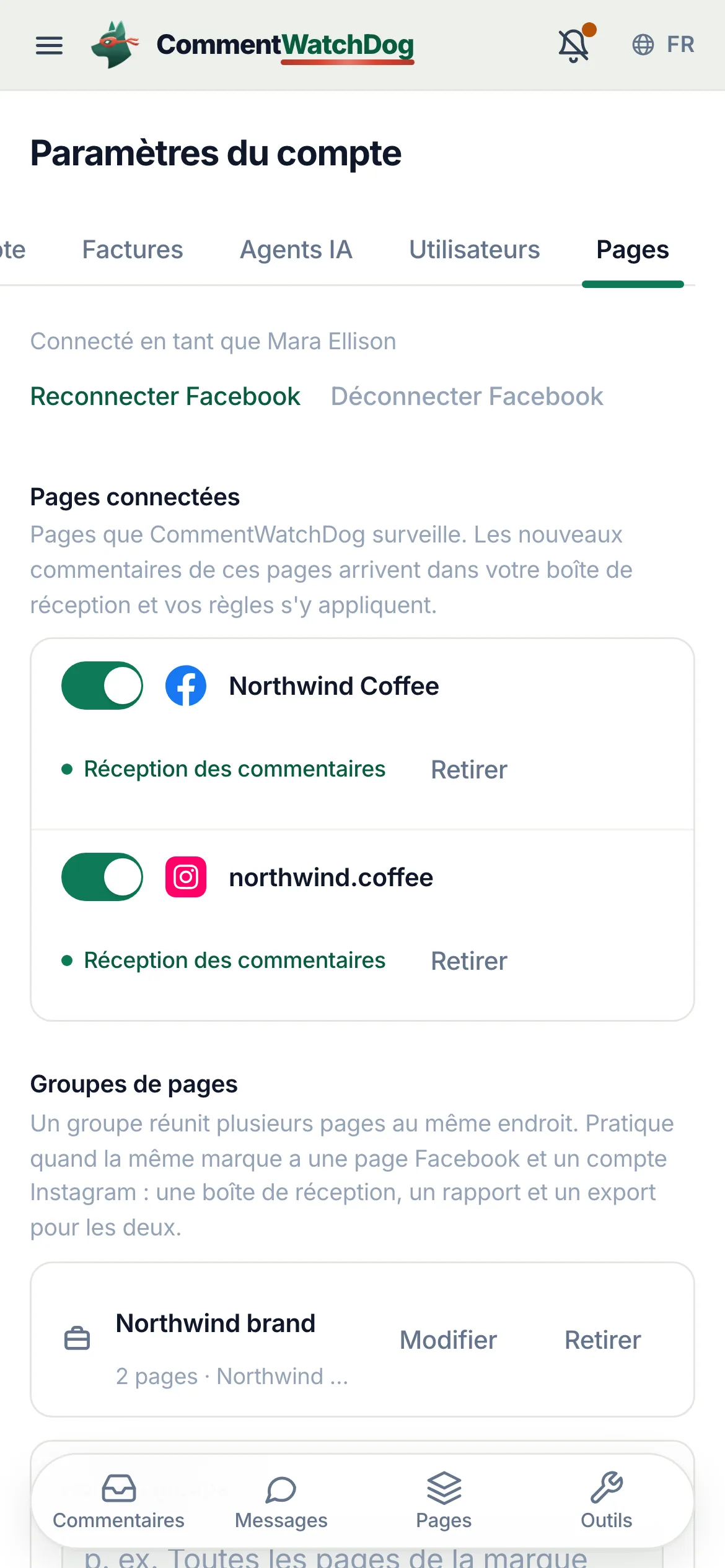 La même chose sur un téléphone.