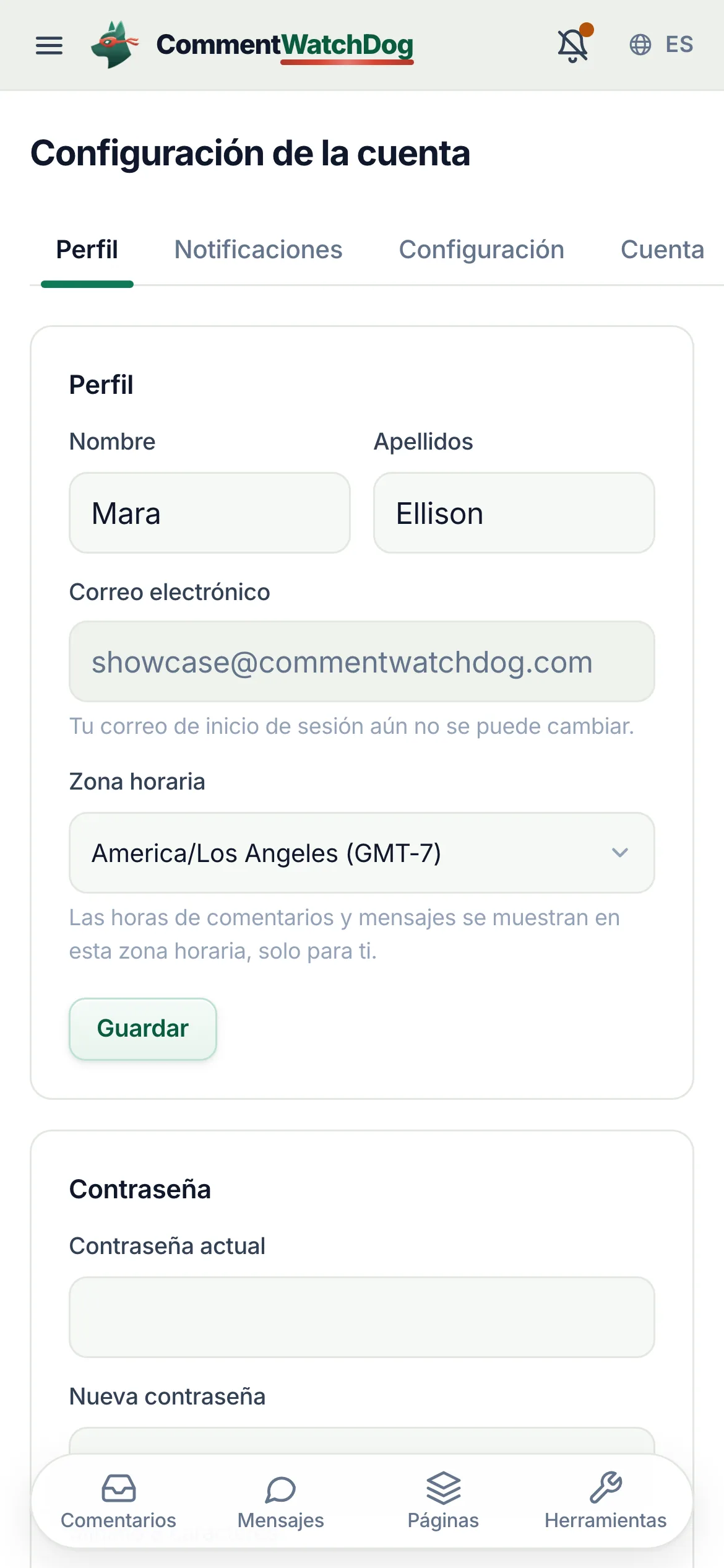 Lo mismo en un teléfono.