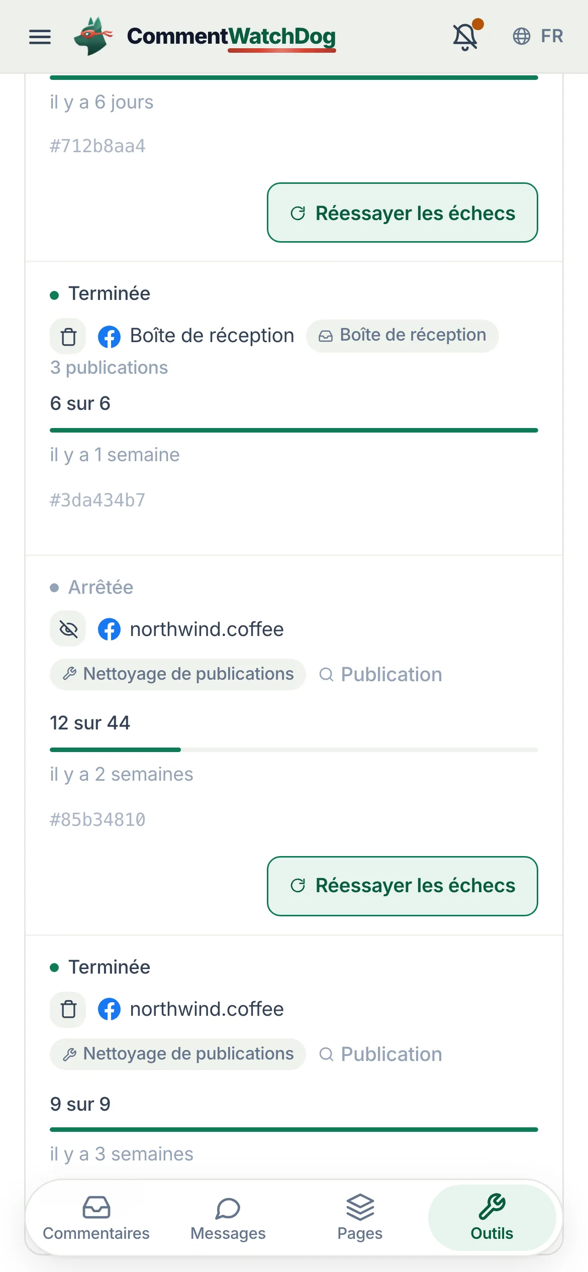 La même chose sur un téléphone.