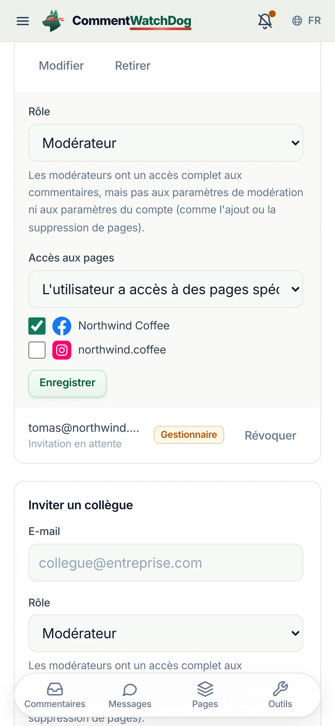 La même chose sur un téléphone.