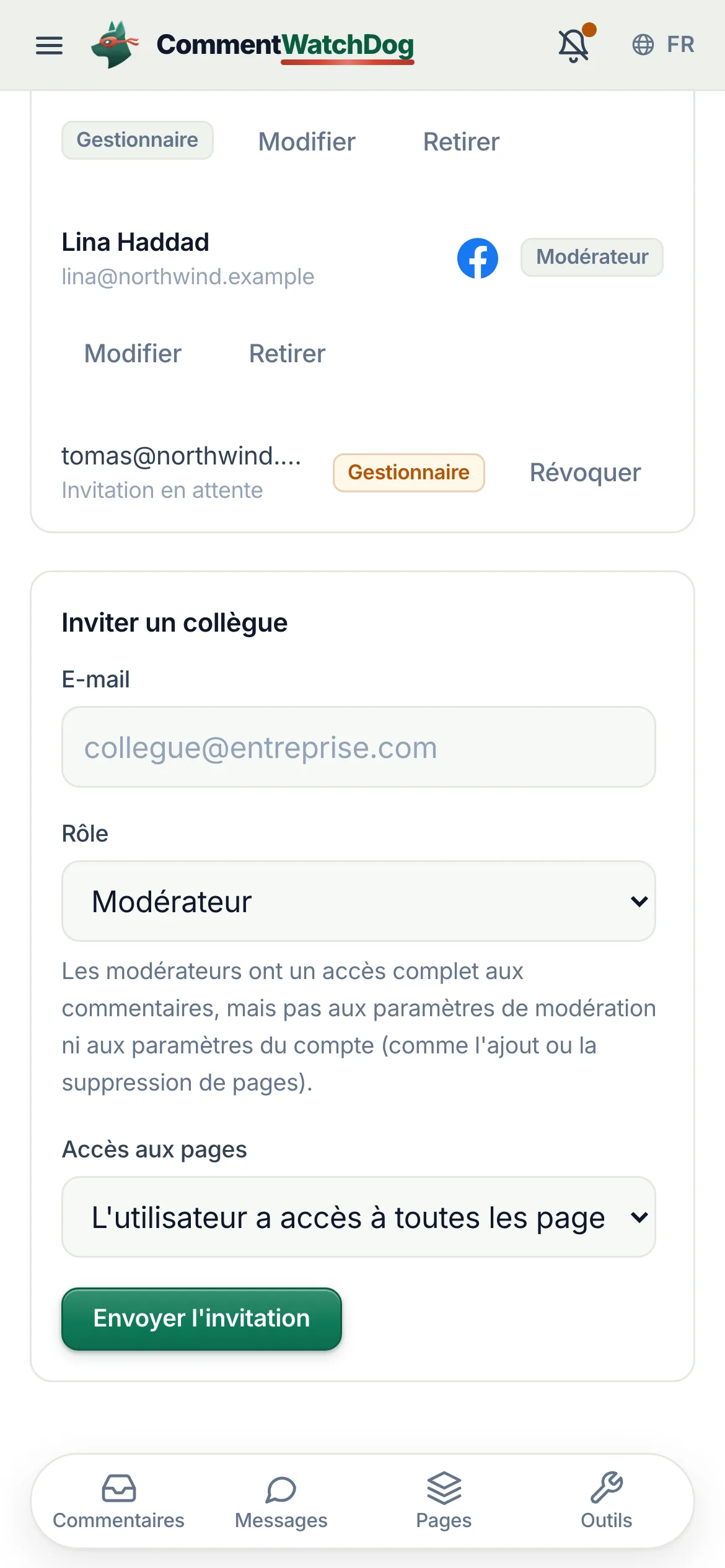 La même chose sur un téléphone.